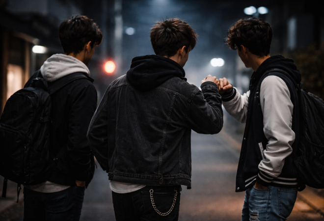 深夜に外出を繰り返す息子。