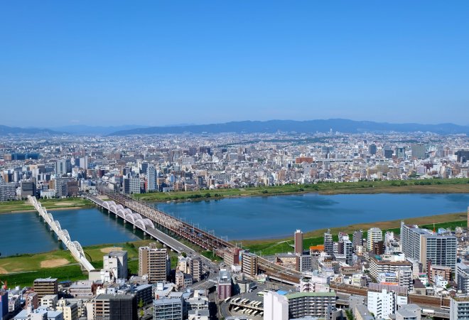 大阪市北区の水害リスク。