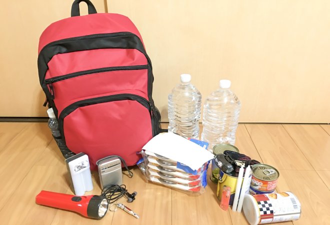日頃からの備蓄品・防災グッズの備え。